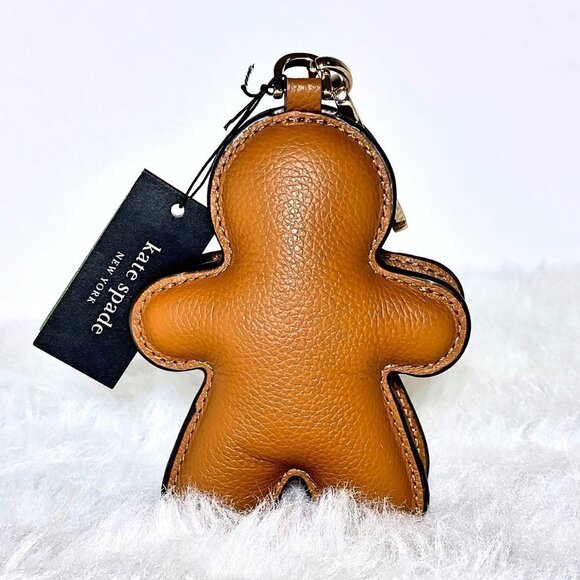Kate Spade Gingerbread Man Keychain Bag Charm NWT - Picture 6 of 8